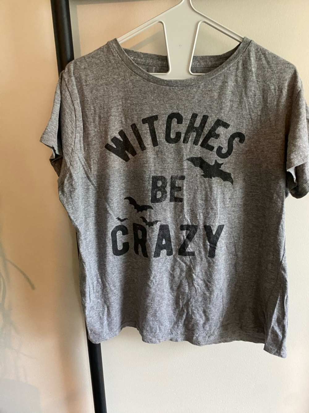 Crazy 8 Gray Tee with Purple Graphic